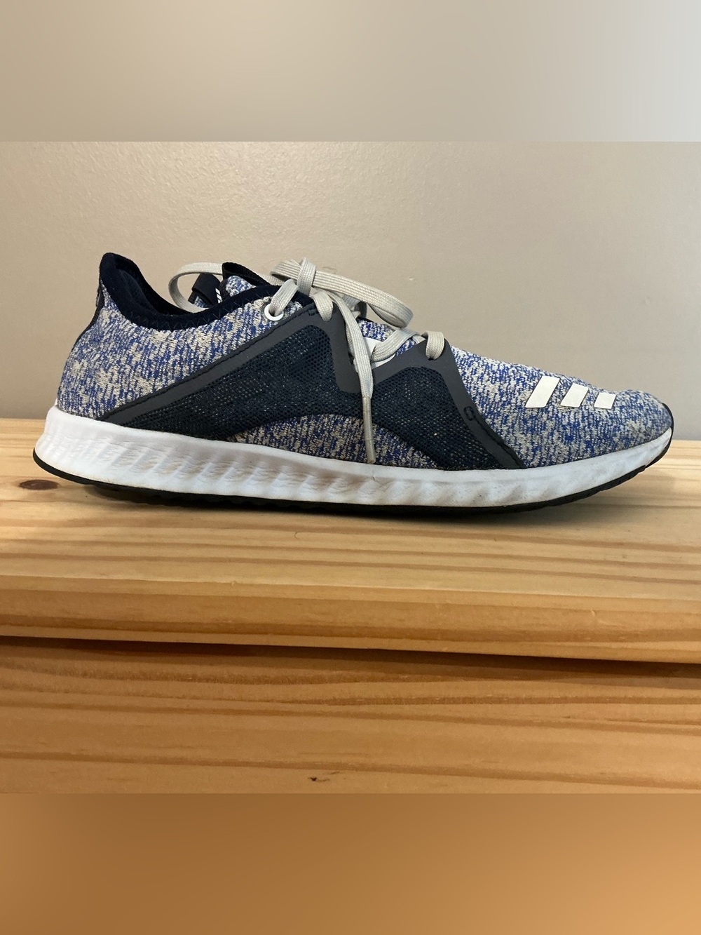 Adidas Edge Lux Blue and White Knit Women’s Running Shoes